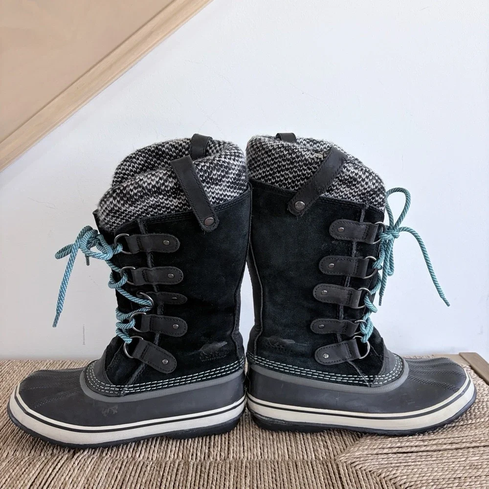 Sorel Joan Of Arctic Knit‎ II Boots Winter Snow Ski Waterproof Sz 7 Women